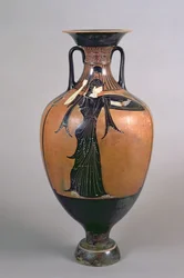 Attic Black-figure Panathenaic Prize Amphora, Depicting Athena Promachos